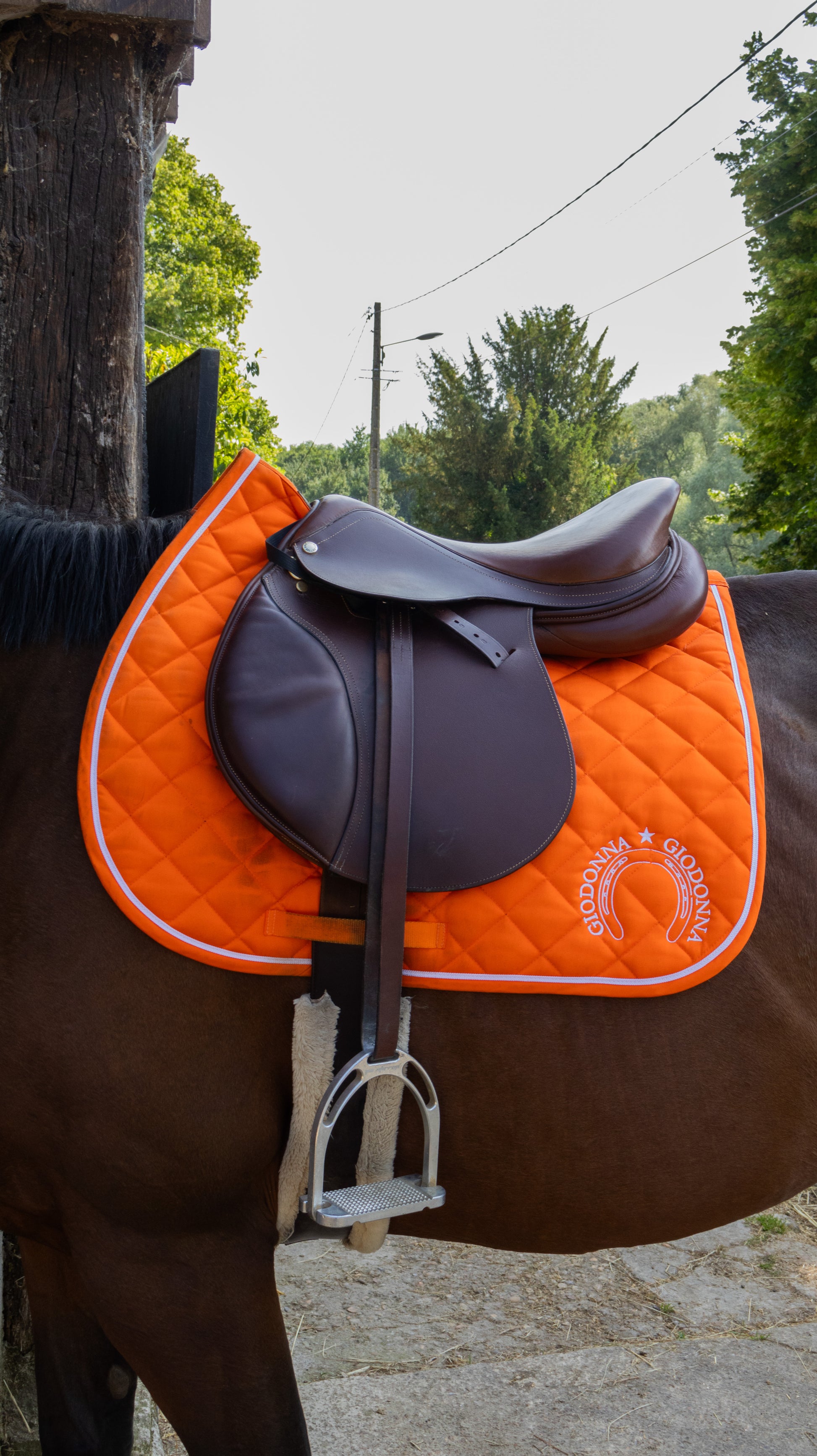 TAPIS DE SELLE ORANGE